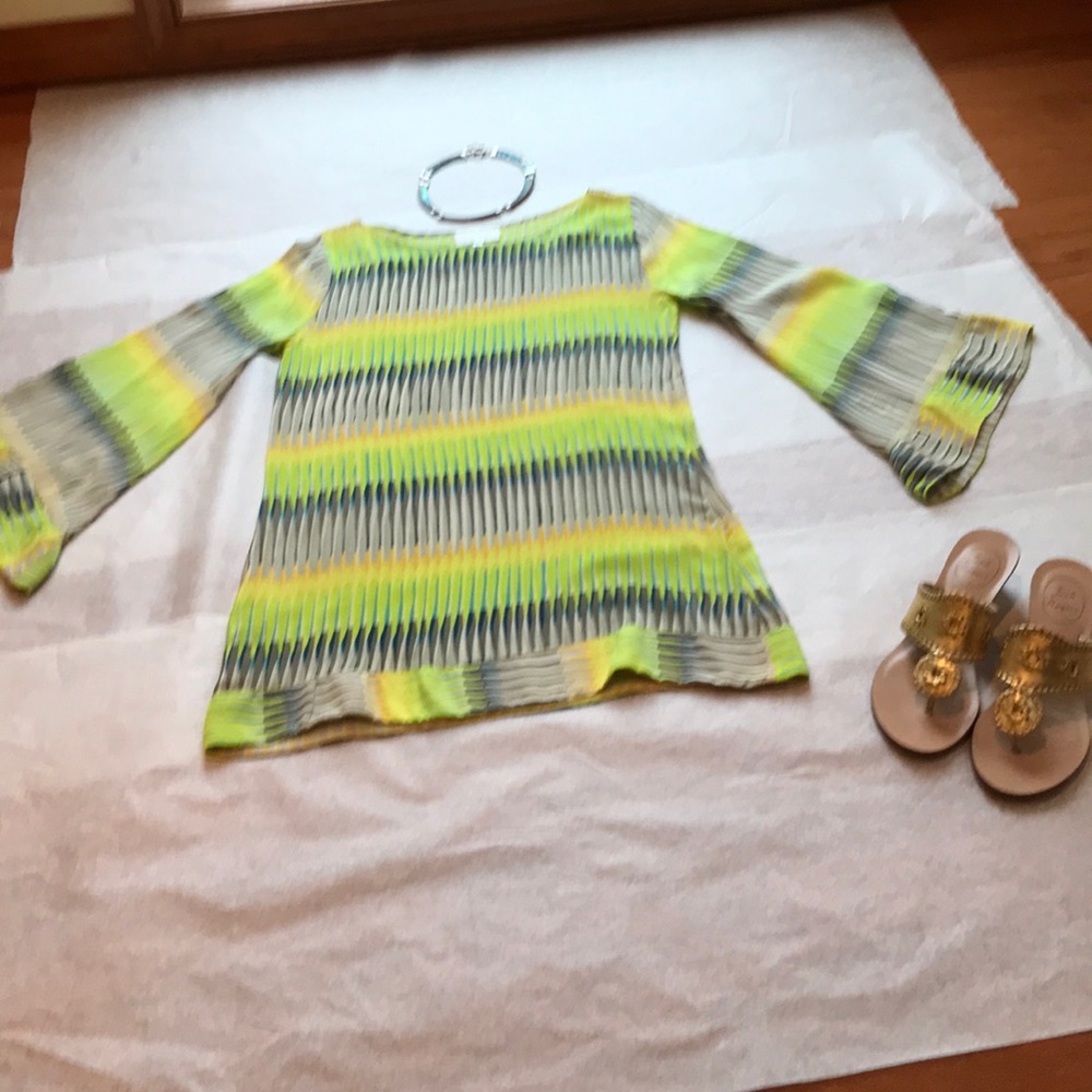 Multicolored silk dress